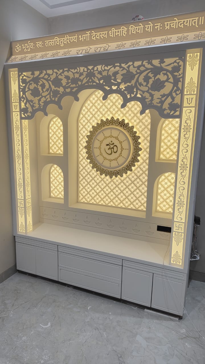 Backlit Corian Temple